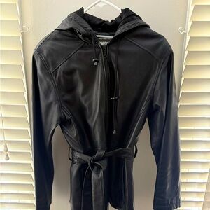 All occasion vintage beautiful black leather jacket